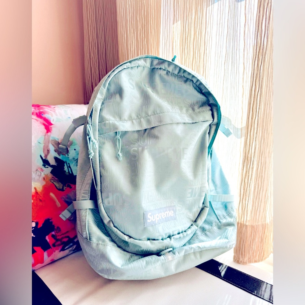Supreme SS19 Icy Blue Backpack in great condition